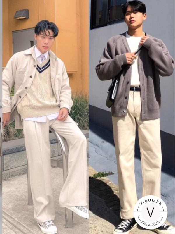áo sweater phối với quần